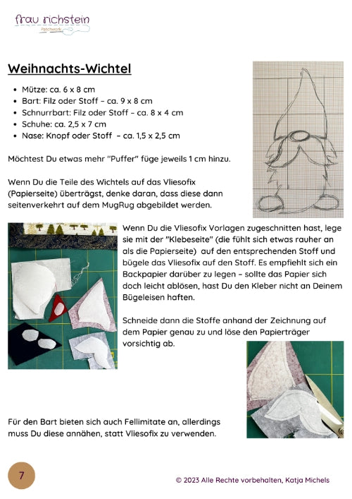 Wichtel Mug Rug / Tassen"Teppich"